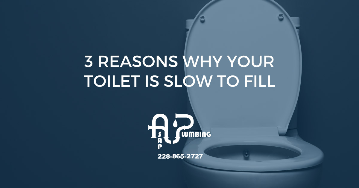 3 Reasons Why Your Toilet Is Slow To Fill
