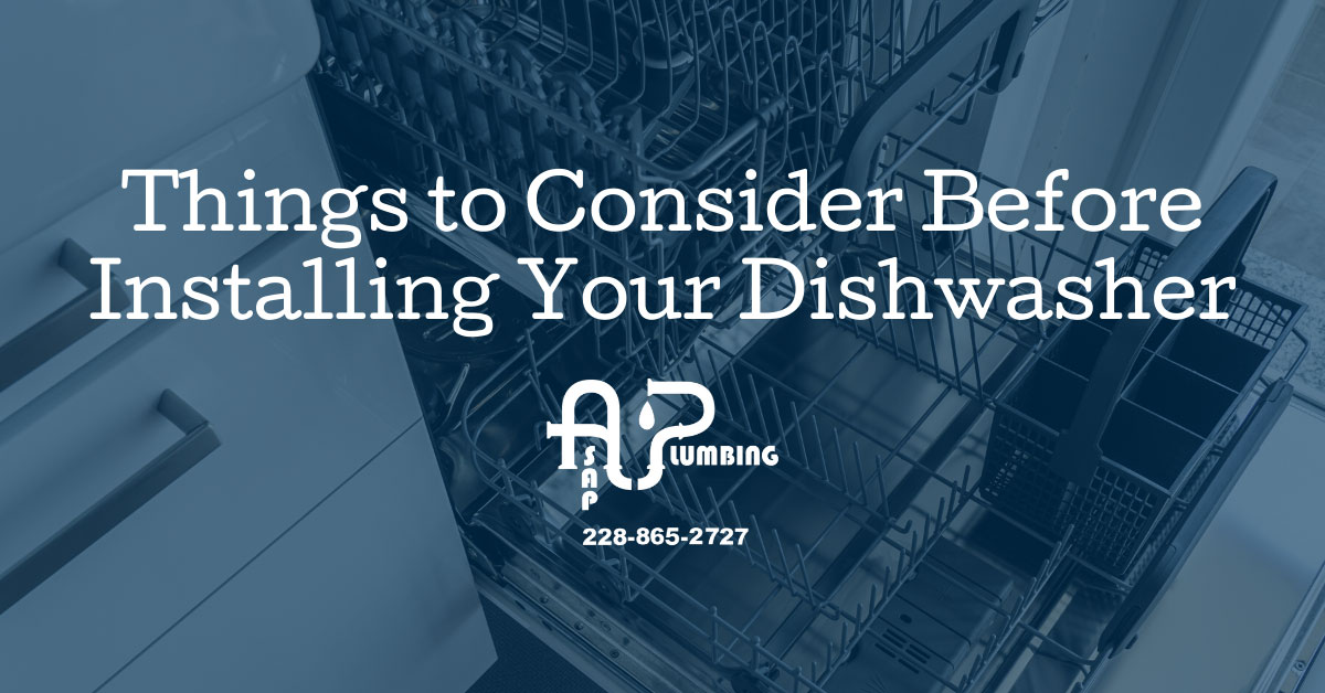Things to Consider Before Installing Your Dishwasher