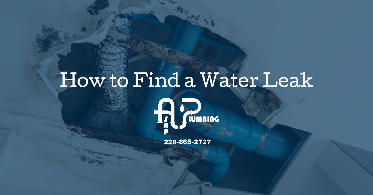 How to Find a Water Leak