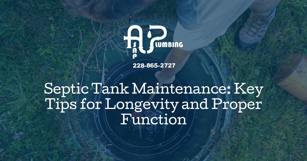 Septic Tank Maintenance: Key Tips for Longevity and Proper Function