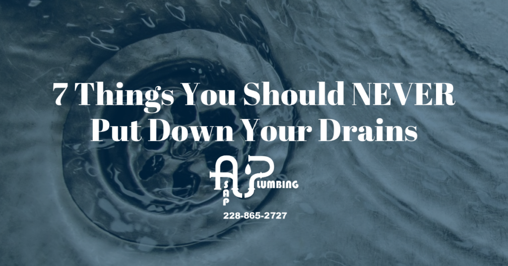 7 Things You Should Never Put Down Your Drains