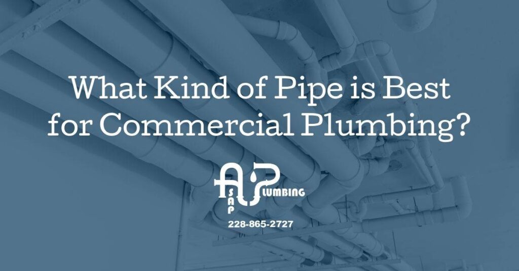 Commercial plumbing pipe options