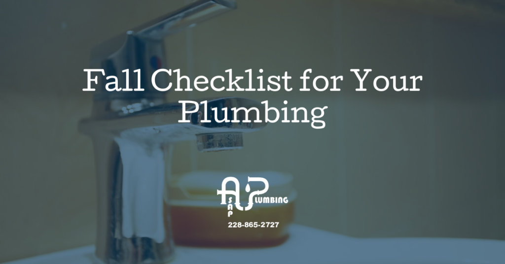 Fall Checklist for Your Plumbing