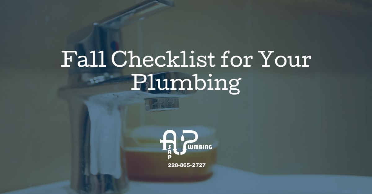 Fall Checklist for Your Plumbing